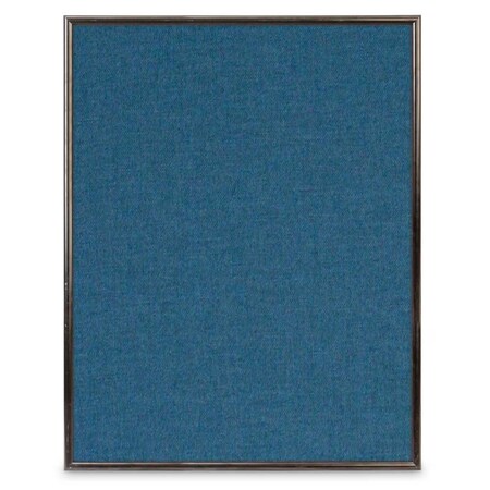 United Visual Products Corkboard, Fabric, Blk, 2 Door, 72 x 36" UV305-BLACK-BLACK